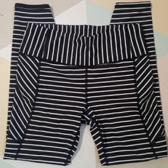 Athleta Stripe Contender 7/8 Tight Legging size S - Picture 3 of 12